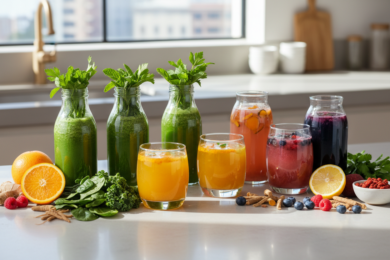 Functional Drinks for Energy, Detox, and Wellness