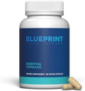 Blueprint Bryan Johnson Essential Capsules - Daily Multivitamin/Multimineral for Women and Men - Antioxidant Supplement with Calcium, Vitamin B1, Vitamin D, and Zinc - Vegan and Non GMO (30 Servings)