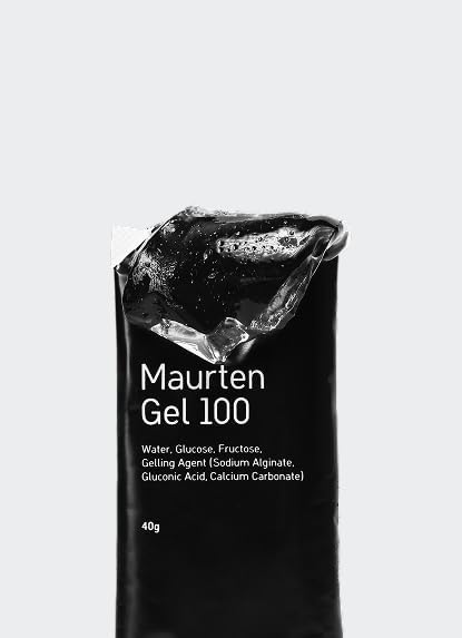 MAURTEN Gel 100 Mix Box - 6-Pack of 40g - 25g Carbohydrates per Serving - 4 x Gel100 and 2x Gek100 CAF100 (100mg caffein) - Stomach-Friendly Patented hydrogel Technology - Free of preservatives