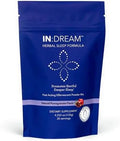 in Dream - Natural Sleep Aid Powder Drink Mix Herbal Adaptogen & Antioxidant Blend – Natural Night Sleep Drink for Deep Sleep, Relaxation & Recovery – Pomegranate Flavor, 20 Servings