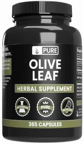 Pure Original Ingredients Olive Leaf (365 Capsules) No Magnesium Or Rice Fillers, Always Pure, Lab Verified