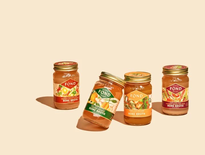 FOND Pasture-Raised Chicken and Grass-fed Beef Bone Broth Bestsellers