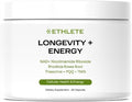 Longevity + Energy - Supplements with Rhodiola Rosea, TMG & Theacrine, Maximize Strength & Recovery, NAD+ Supplement, PQQ for Anti-Aging, 60 Capsules