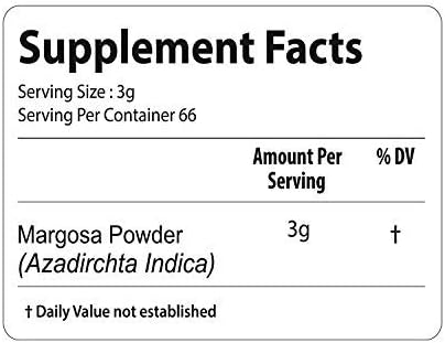 bixa BOTANICAL Neem Leaf Powder | Azadirachta Indica | 1 Pound / 16 OZ | Ayurvedic Anti Allergic Herbal Supplement | Gluten Free, Non-GMO, Steam Treated, Vegan, 100% Pure.