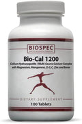 Bio-Cal 1200 – Superior Bone Support Complex w/ MCHA, Vitamin D3, Vitamin K2 (MK-7), Magnesium, Zinc, and Other Nutrients