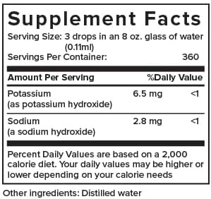 Alkalife Alkaline Water Drops | pH Booster Alkalizer for Drinking Water | Essential Mineral Additive, Electrolyte Hydration Supplement | Neutralize Acid, Balance Body, Immune Support, Detox | 1.25oz