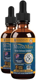 Rejuvica Health MunoMax - Advanced Immune Support Supplement - Liquid Delivery for Better Absorption - Echinacea, Astragalus, Reishi, Goldenseal, Elderberry & More!
