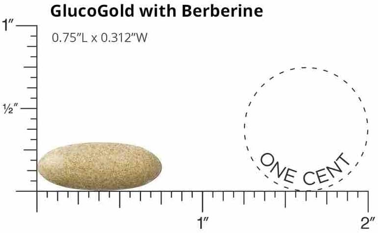 DOCTORS' PREFERRED GlucoGold with Berberine, Concentrated Cinnamon, Chromium, Banaba Leaf Extract | 180 Tablets