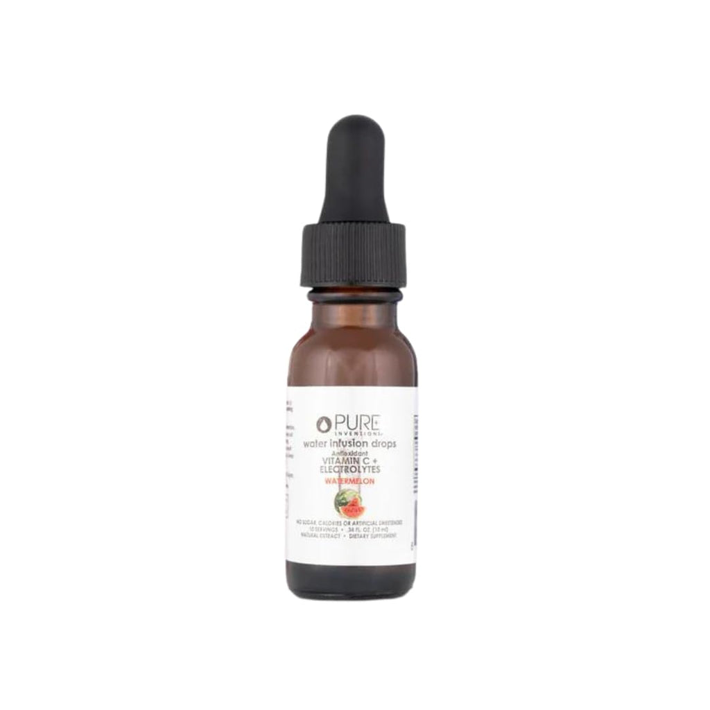 Pure Inventions - Watermelon Water Infusion Drops - Antioxidants, Vitamin C & Electrolytes - Health & Wellness Drink - Immunity Support -Sugar Free, Zero Calorie, No Artificial Sweeteners -12 Servings
