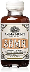 Anima Mundi Apothecary Soma 7 Mushroom Adaptogenic Elixir - Mushroom Liquid Extract Tincture with Reishi, Chaga, Lions Mane & Cordyceps - Immune Support Mushroom Extract Drops - Vegan (4oz / 118ml)
