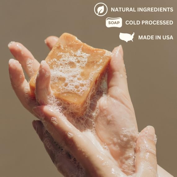 Varina Natural Lavender Fusion Bar Soap - Gentle Cleansing for Sensitive Skin, Herbal and Mint - 3 Pack