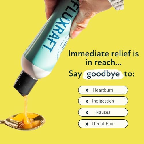Acid Reflux Therapy, Organic Alginate, Rapid & Long Lasting Gerd, LPR & Digestion Symptom Support, Zero Sugar, Gluten Free, Low Sodium, Lemon Ginger, 47 Gel Servings Per 8 OZ Bottle, 4 Pack