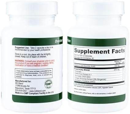 Allergy Relief Capsules with Quercetin, Nettle Root, Bromelain, & Acetyl L-Cysteine- Comprehensive Seasonal Allergy & Sinus Support Formula for Respiratory Wellness 60 Capsules (Pack of 1)