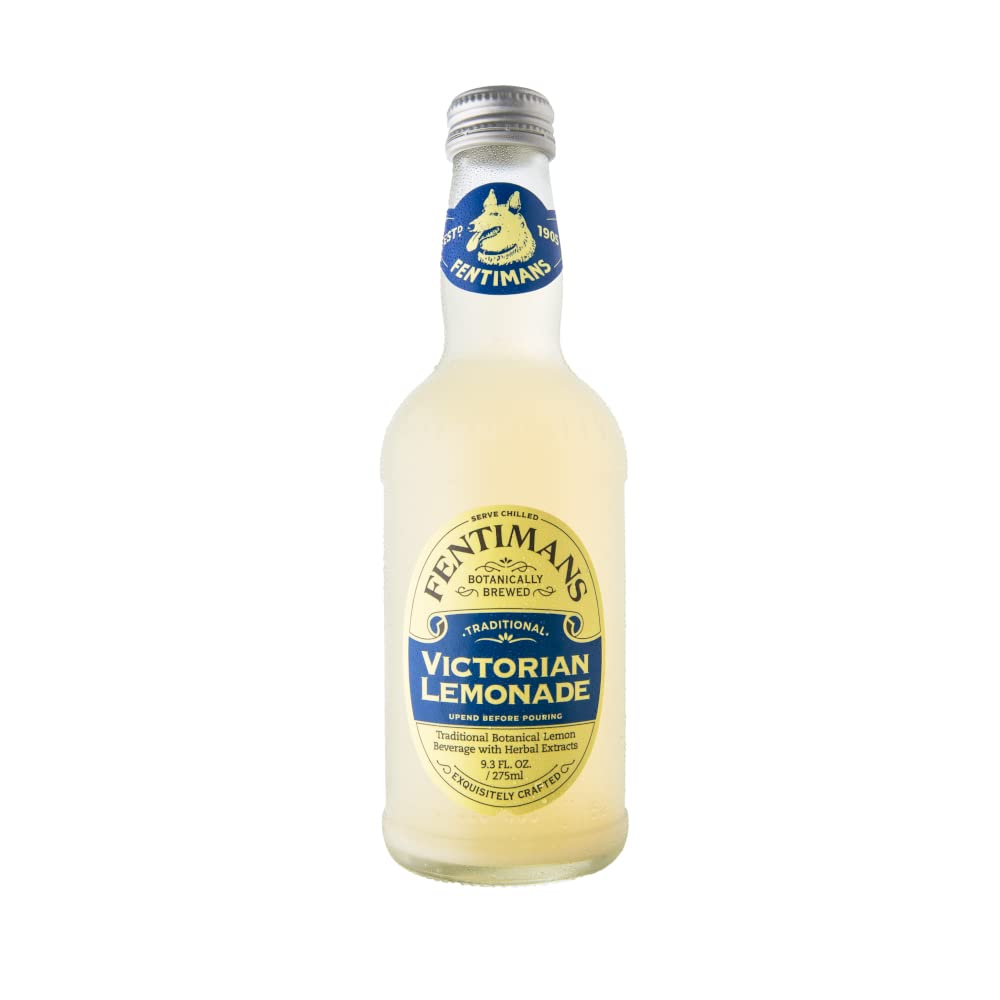 Fentimans Sparkling Victorian Lemonade - Sparkling Lemonade, Lemon Sparkling Water, Great Over Ice or as Mixer, Natural Ingredients, Craft Soda, Botanically Brewed - 9.3 Fl Oz (Pack of 4)