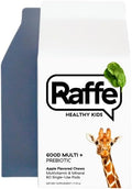 Raffe Kids Vitamins with Prebiotics - Sugar-Free Chewable Kids Multivitamin with 50mg Omega 3 DHA, 3g Fiber, Iron & Folate, Supports Immunity & Digestive Health, Vegan-Friendly | 60 Chews