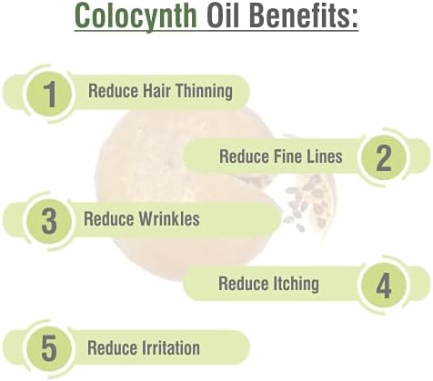 Colocynth Oil | Pure and Natural Cold-Pressed Oil | Hair Care (Hair Thickening, Improve Scalp Health) Skin Care (Moisturizes & Nourishes)- Cosmetic Grade - 100 ML