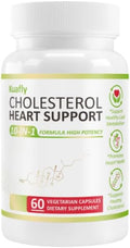Cholesterol Lowering Supplements & Heart Support with Plant Sterols, Niacin, Red Yeast Rice, Cholesterol Supplements Support Normal Cholesterol Levels 60 Capsules