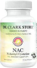 Dr.Clark's N-Acetyl-Cysteine (NAC) - 575 mg, Non-GMO, Gluten-Free NAC Supplement with Selenium and Molybdenum for Respiratory Support, 100 Easy Swallow Gelatin Capsules