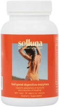 Solluna by Kimberly Snyder Digestive Enzymes Lipase, Amylase, Protease, Alpha-Galactosidase, Cellulase for Digestive Health, Nutrient Absorption, Stomach Pain, Gas & Bloating (90CT) Vegan & Non-GMO