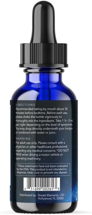 Liquid Sleep Drops – Extra Strength Natural Sleep Aid with Melatonin, L-Theanine, Valerian, and Magnesium – Fast-Acting, Non-Habit Forming, Berry Flavor, 2oz