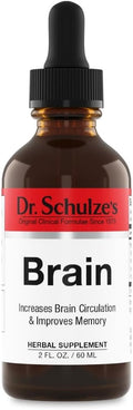 Dr. Schulze's Brain Formula 2 oz. - Vegan and Wild-Harvested | Stimulates Circulation and and Improved Mental Focus