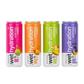 Wet Hydration, Zero Calorie, Functional Wellness Water - Trial Pack (12 Ounce Cans, Pack of 4) - Flavored Water, Hydration Drink, No Sugar, No Artificial Ingredients, Zero Calories (Packaging May Vary)