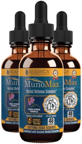 Rejuvica Health MunoMax - Advanced Immune Support Supplement - Liquid Delivery for Better Absorption - Echinacea, Astragalus, Reishi, Goldenseal, Elderberry & More!