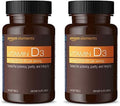 Amazon Elements Vitamin D3, 2000 IU, 180 Softgels, 6 Month Supply (Packaging May Vary), Supports Strong Bones and Immune Health (Pack of 2)