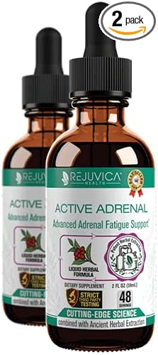 Rejuvica Health Active Adrenal - Advanced Adrenal Support Tincture - Liquid Delivery for Better Absorption - Ashwagandha, B-Vitamins, Magnesium and More