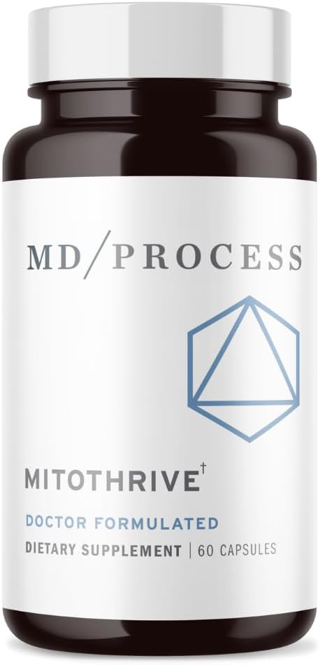 MitoThrive NAD+ Supplement - Boost Cellular Energy & Longevity - NAD+ Supplement for Women & Men - Contains Nicotinamide Riboside - Support Mitochondrial Health - 60 Capsules