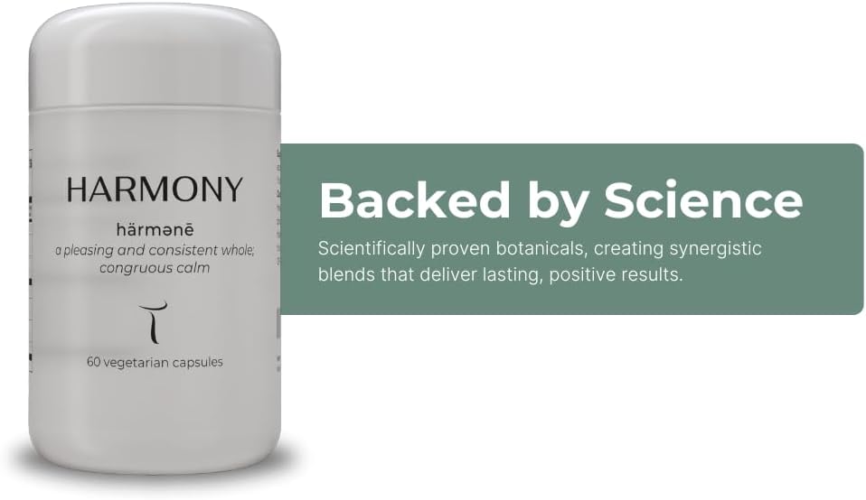 Setas Harmony Ceremony Quality Botanical Supplement Organic Reishi & Lion’s Mane, Ashwagandha, Linden Tree & L-theanine to Support Mood, Stress Management, & Calm, Vegan & Non-GMO, 60-Day Supply