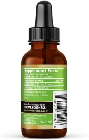 Cell Renew 1oz - Graviola Extract, Soursop Graviola Leaf Extract 15x Strength - Cell Rejuvenation, Cellular Support Immune Boost Fiber Supplement - 100% Organic and Gluten Free - 1 btl