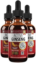 Active Ginseng Korean Red Panax Ginseng with Natural Ginsenosides - Fast-Absorbing Liquid - Supports Healthy Energy, Vitality, Mood and More