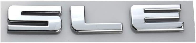 Aimoll 2pcs SLE Letter Nameplate Emblems Badges Replacement for Chevrolet Silverado (Chrome)