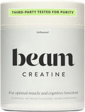 Beam Creatine Monohydrate Powder - Micronized Creatine for Muscle Growth, Strength, Endurance & Recovery - Unflavored, Fast-Dissolving, Workout Supplement for Men & Women, Keto & Vegan - 30 Servings