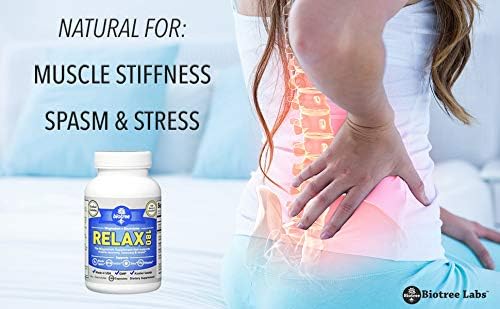 BioTree Labs Relax 180 - Pack of 3 x 120, Magnesium & Potassium Supplement with Electrolytes | 60 Days