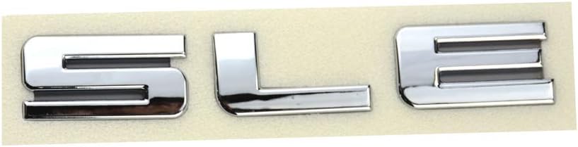 Aimoll 2pcs SLE Letter Nameplate Emblems Badges Replacement for Chevrolet Silverado (Chrome)