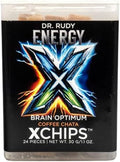 Dr. Rudy Energy XChips™ Coffee Chata – Clean Energy & Focus – Natural Caffeine + L-Theanine + B12 – Birchwood Xylitol for Oral Health – Fast-Dissolving Cubes