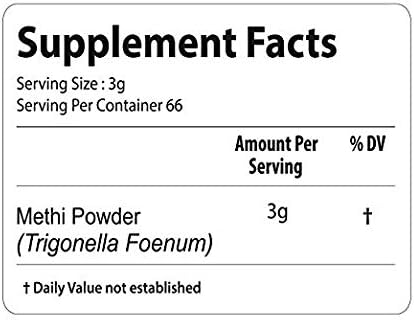 bixa BOTANICAL Fenugreek Powder | Trigonella foenum ǀ Ayurvedic Herbal Supplement | 200 Grams / 7 OZ | Gluten Free, Non-GMO, Steam Treated, Vegan, 100% Pure.