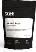 True Nutrition Multi-Collagen Powder (1 lb) – Type I, II, III, V & X Collagen Peptides, Unflavored, Paleo Friendly, Gluten-Free, 3rd Party Tested