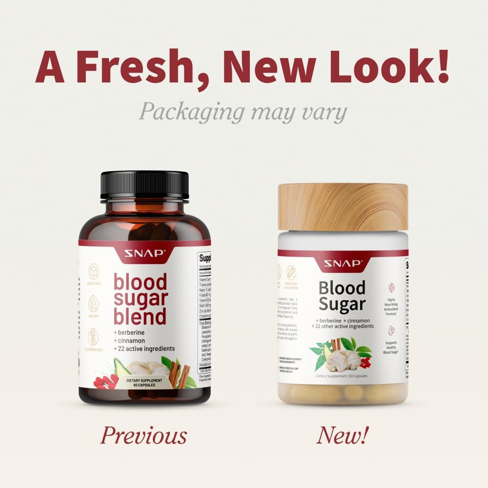 Snap Supplements Blood Sugar Blend - 180 Count
