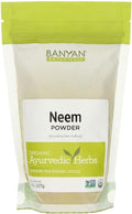 Banyan Botanicals Neem Powder - Organic Azadirachta Indica - Purifying Ayurvedic Herb for Healthy Skin & Blood* – 1/2 lb. – Fair for Life Sustainably Sourced Non-GMO Vegan