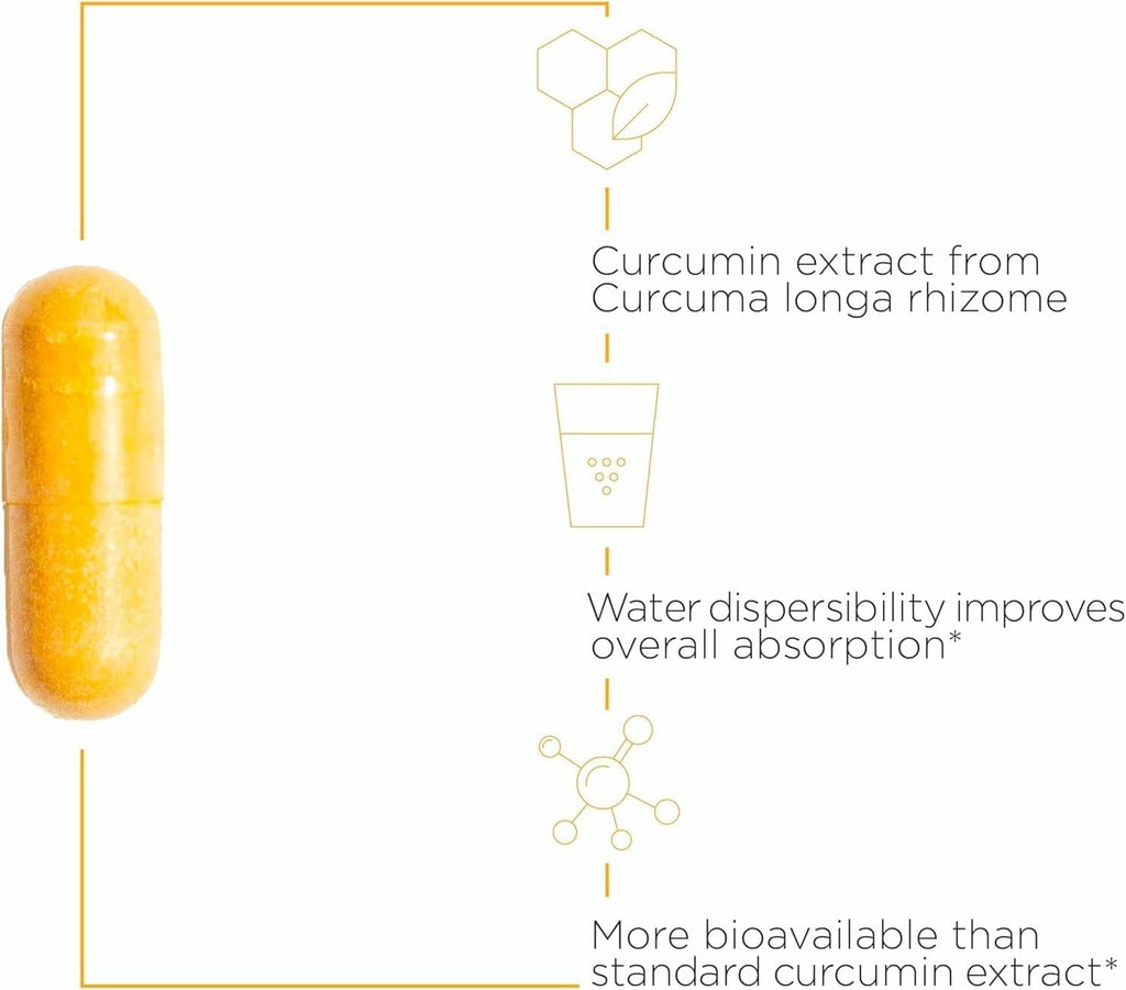 Integrative Therapeutics Theracurmin HP - Turmeric Supplement for Heart & Joint Health Support* - Muscle Recovery Support* - Non-Soy, Dairy-Free & Gluten-Free - 120 Capsules (60 Servings)