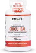 ADAPTOHEAL Blood Pressure Supplement with Adaptogens - Reishi, Ginkgo Biloba, Astragulus & Hawthorn Berry - 700mg - 90 Capsules