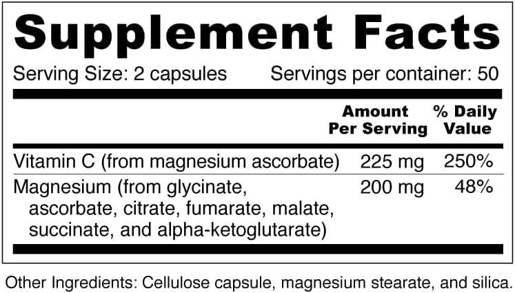 Wellness Resources RelaxaMag - with Magnesium Glycinate for Sleep, Stress, and Relaxation - High Potency 100mg Elemental Magnesium Per Capsule (100 Capsules)