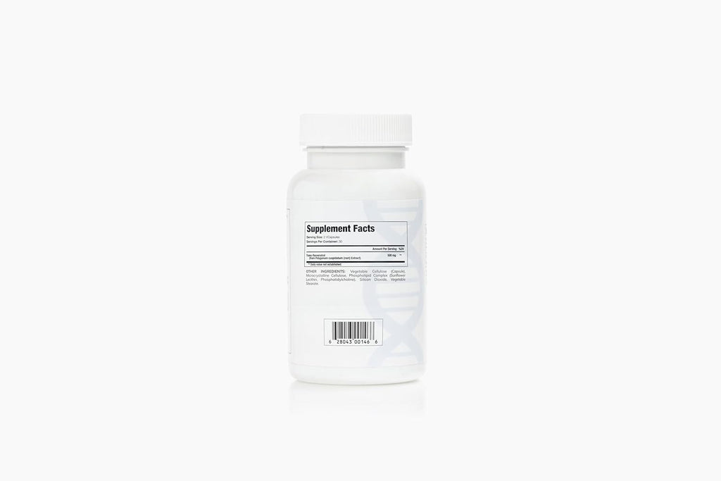 Liposomal Trans-Resveratrol 500mg | Powerful Antioxidant, Activates Sirtuins | Pure Liposomal Trans-Resveratrol Supplement | Gluten Free, Vegan, USA Made, Non-GMO | 60 Capsules