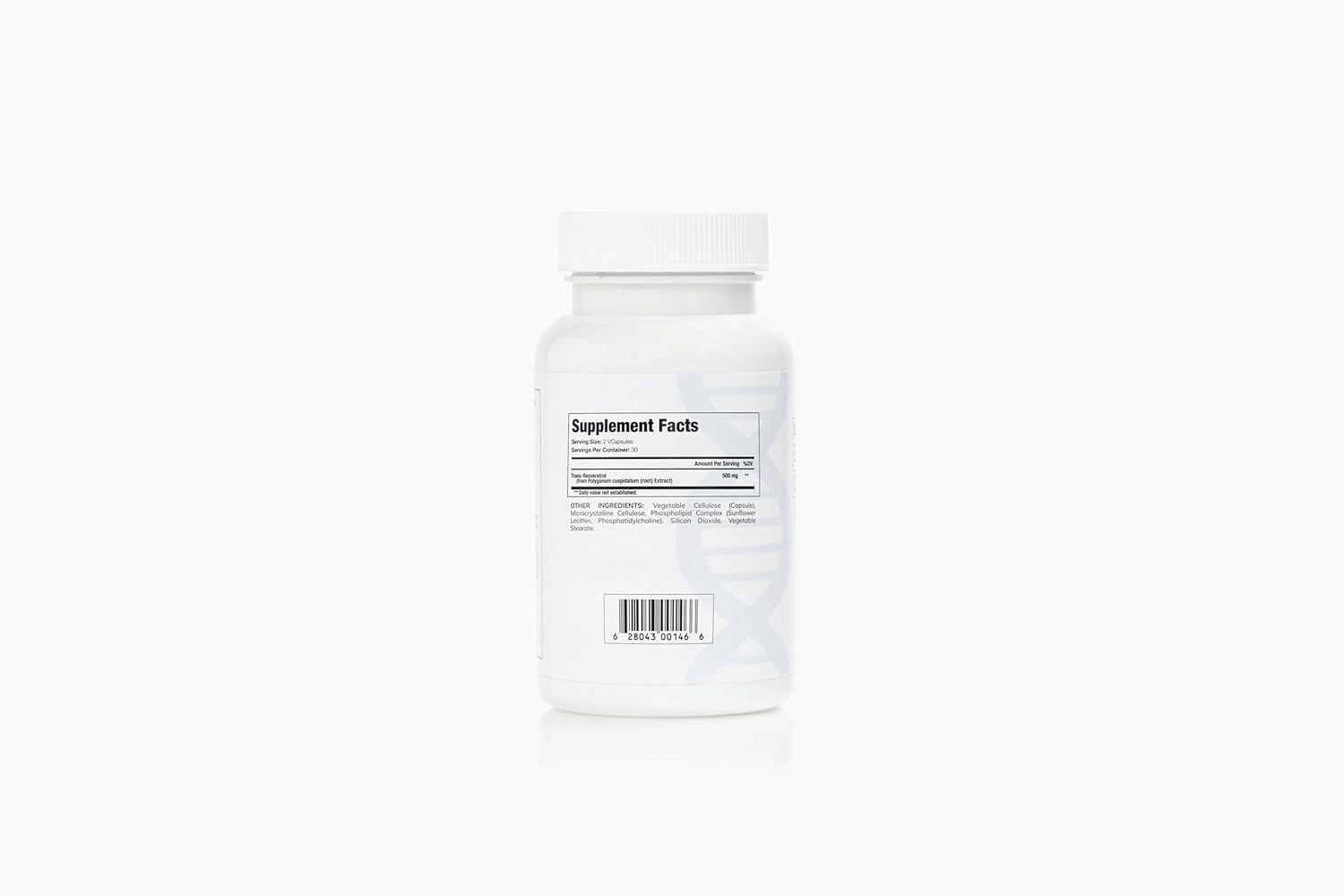 Liposomal Trans-Resveratrol 500mg | Powerful Antioxidant, Activates Sirtuins | Pure Liposomal Trans-Resveratrol Supplement | Gluten Free, Vegan, USA Made, Non-GMO | 60 Capsules