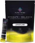 Electrolytes Powder Packets – Sugar-Free Hydration Packets with 6 B Vitamins & Adaptogens – Lemon Lime Drink Mix for Instant Hydration & Energy – 30 Stick Servings