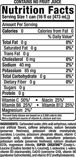 Bang Energy Sour Heads, Sugar-Free Energy Drink, 16-Ounce (Pack of 12)