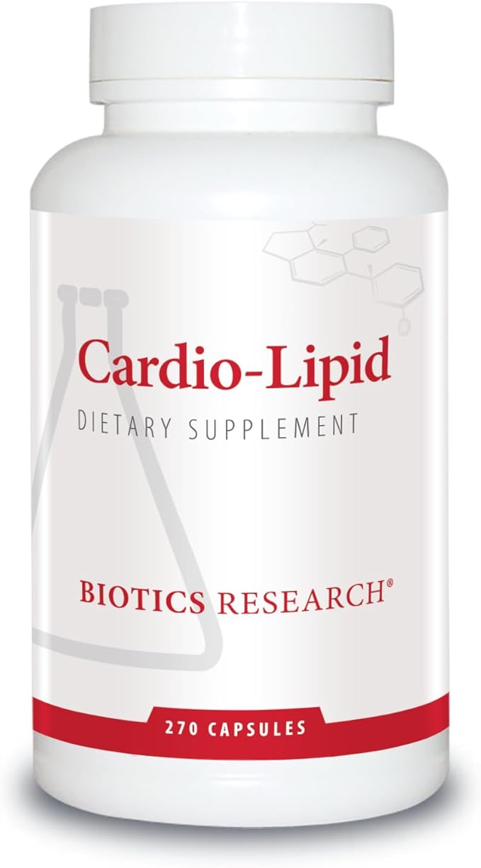 Biotics Research Cardio-Lipid™ - Professional-Grade Cardiovascular Support Formula - Featuring Red Yeast Rice, Phytosterols, Berberine, Garlic & Delta-Tocopherol - Formulated with Mark Houston, MD